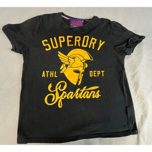 SUPERDRY London Spirit Spartans Gladiator Dept Black Tee Shirt Men's XL